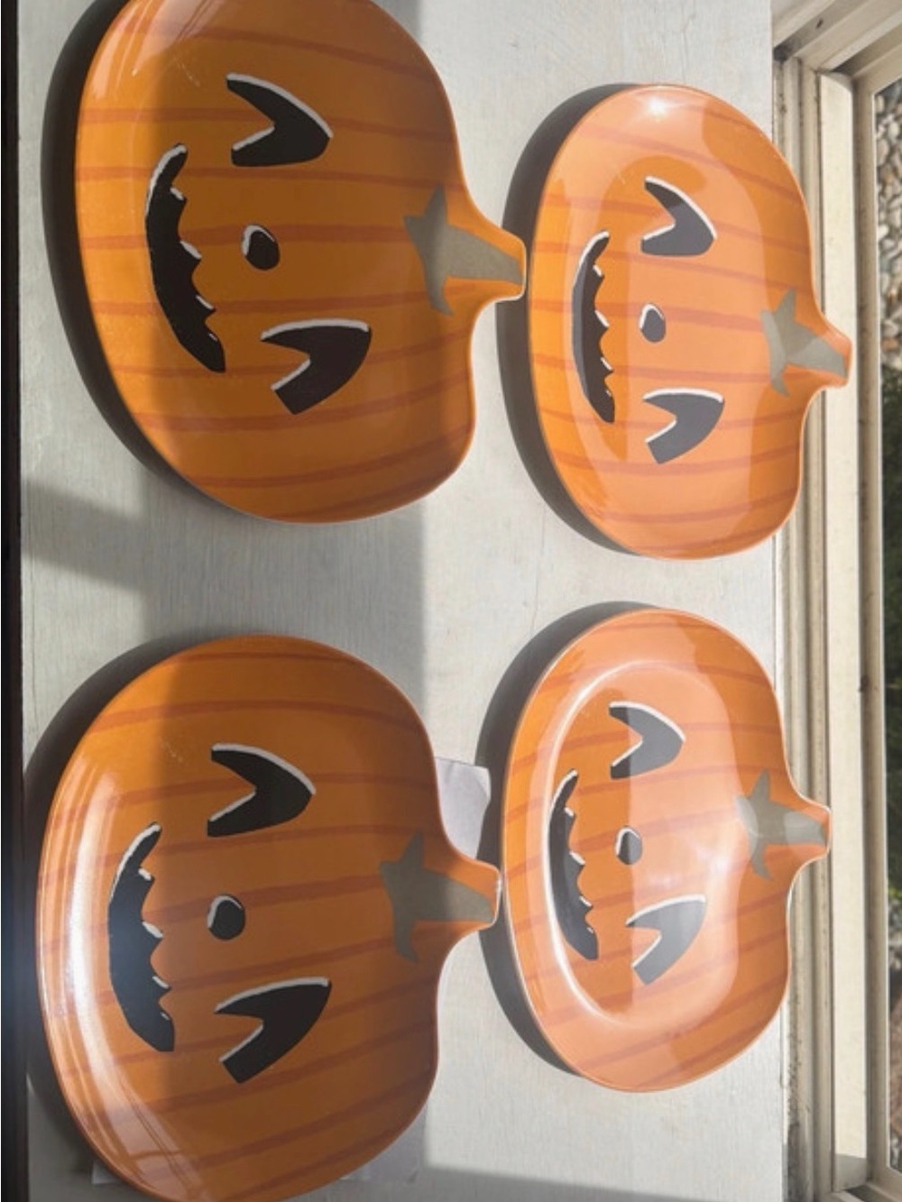 Target Orange Pumpkin Jack-O'-Lantern Wall Plates